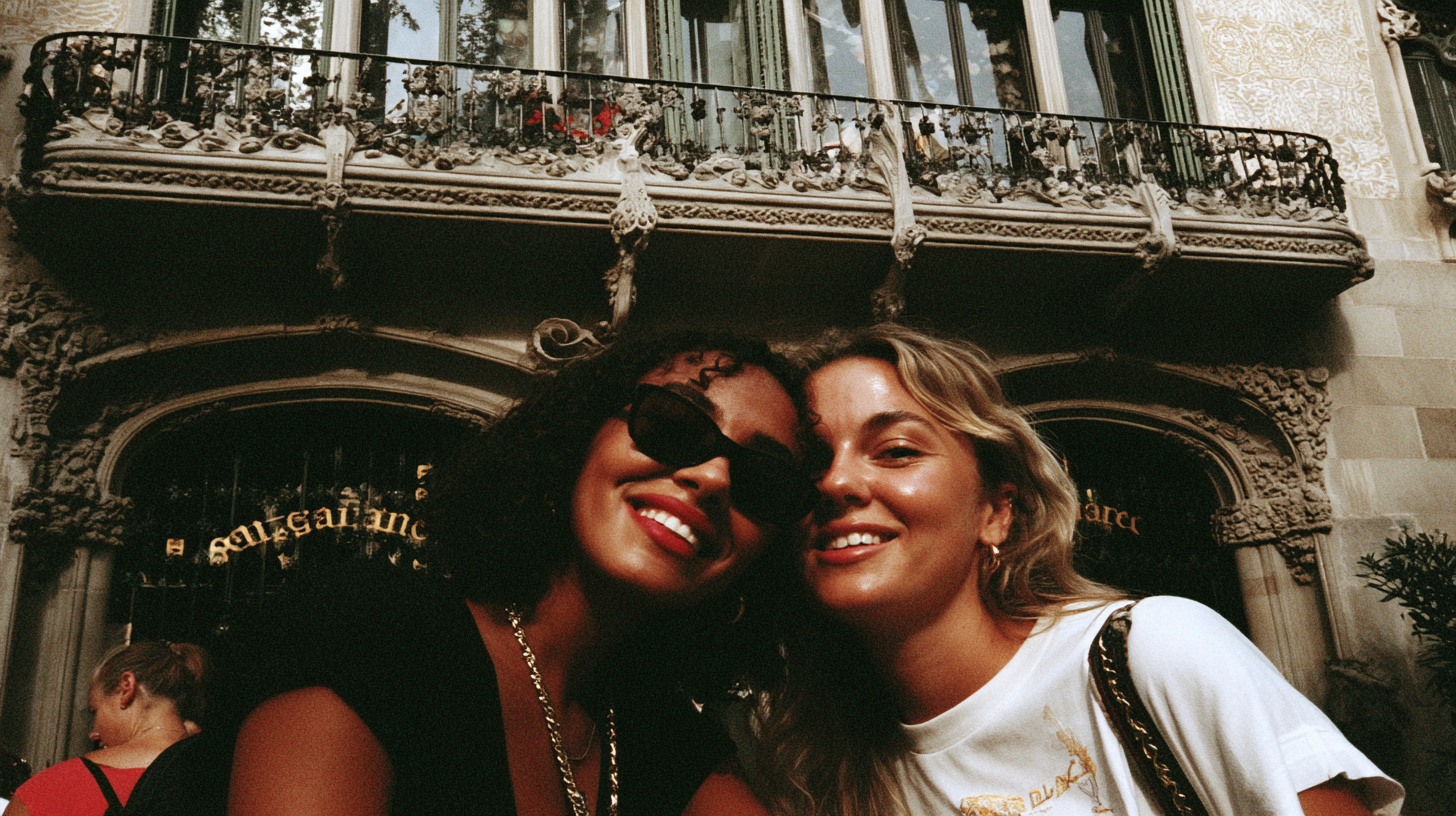 femmes qui font un evjf à barcelone