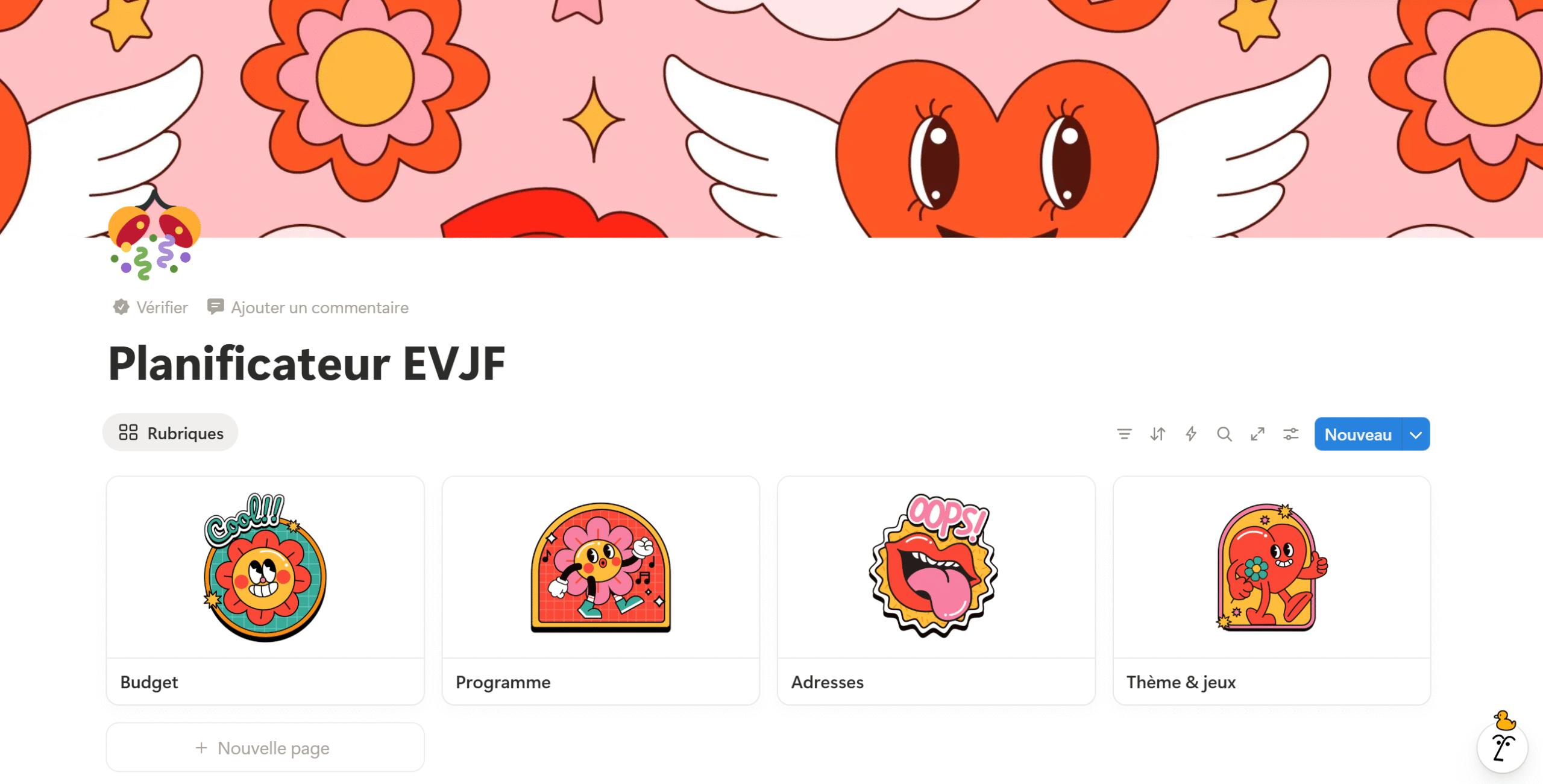 template Notion pour EVJF